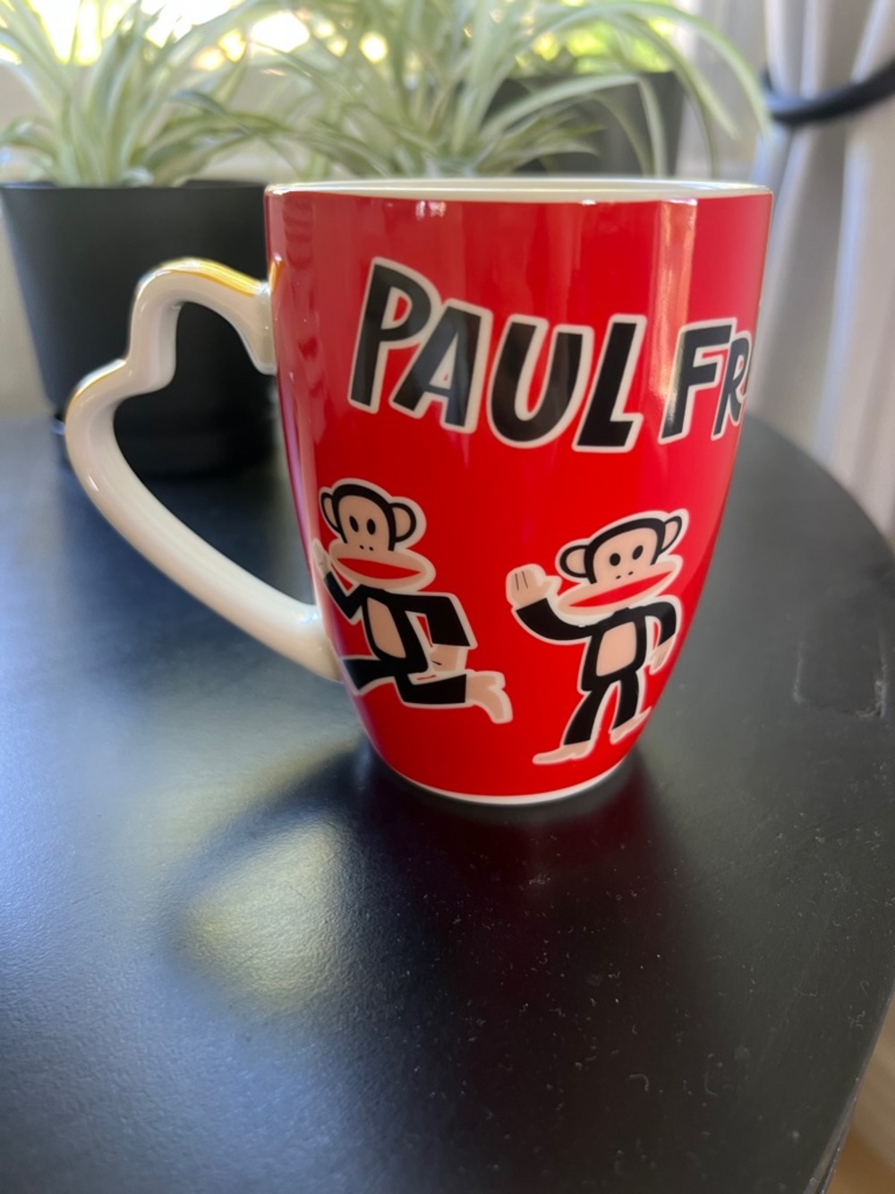Paul Frank Red Julius Monkey Mug with White Heart Handle
